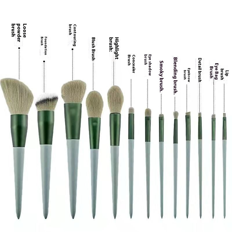 13 pc Makeup Brushes w/wo bag (Multi - color options available)