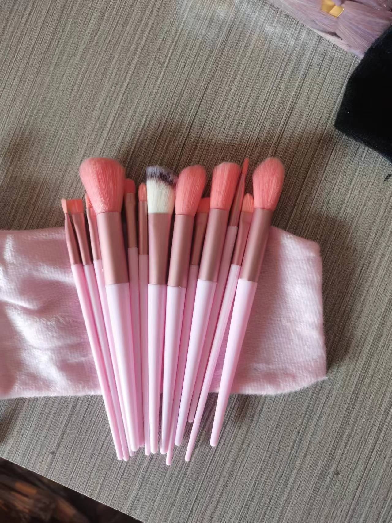 13 pc Makeup Brushes w/wo bag (Multi - color options available)