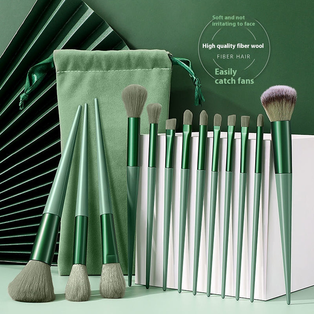13 pc Makeup Brushes w/wo bag (Multi - color options available)