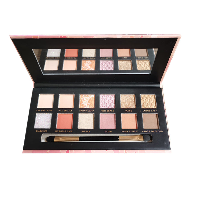 Koi Themed Pearl Sequin Eyeshadow Palette