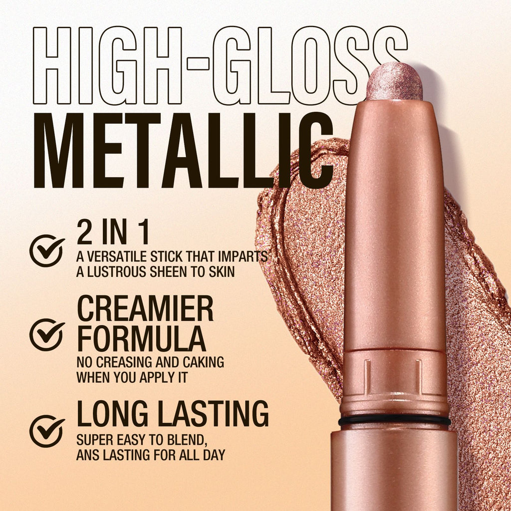 Single Eyeshadow Stick With Pearl And Matte Multi-color Blending Eyeshadow Pen