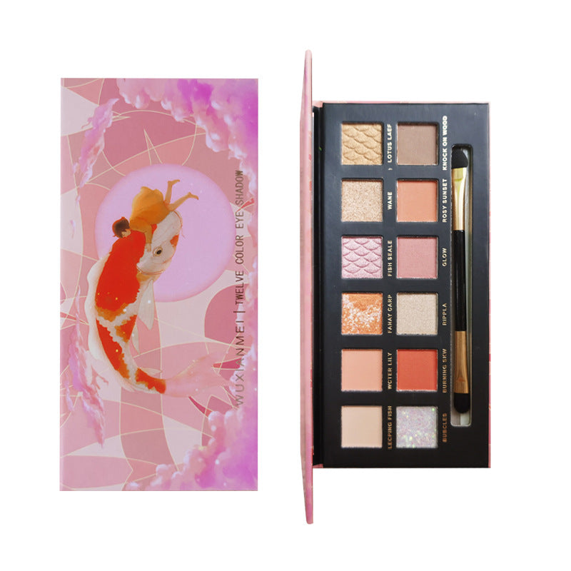 Koi Themed Pearl Sequin Eyeshadow Palette