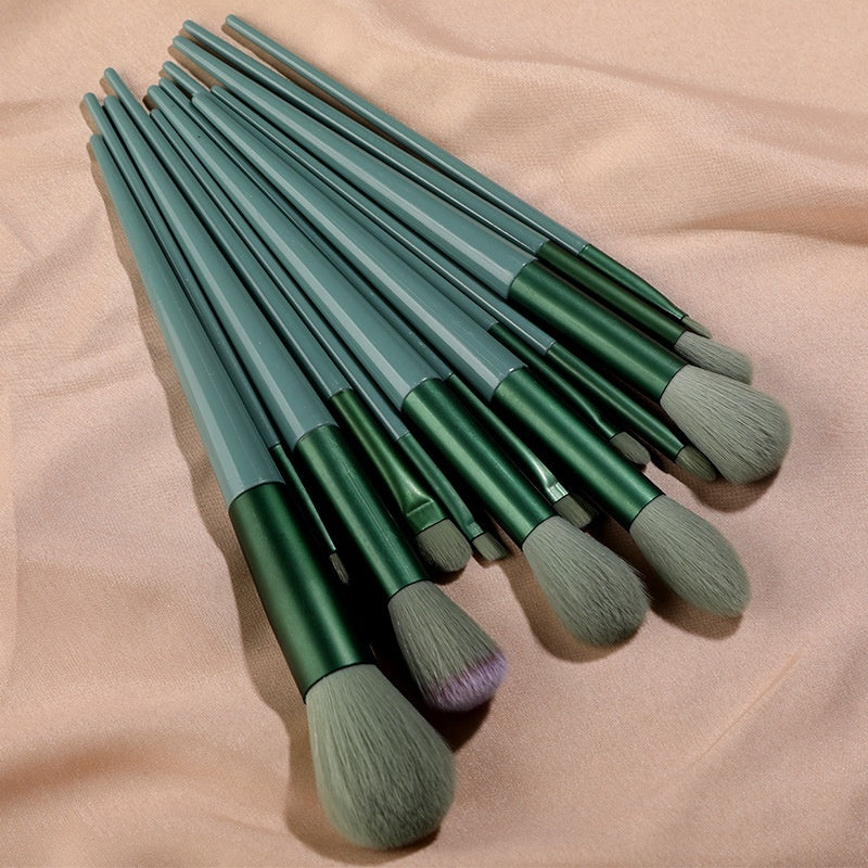 13 pc Makeup Brushes w/wo bag (Multi - color options available)