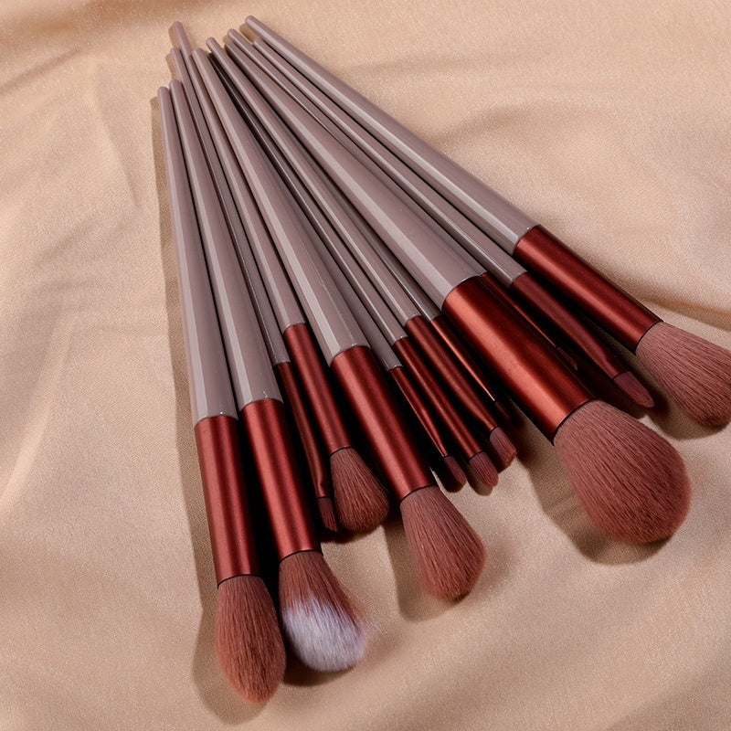 13 pc Makeup Brushes w/wo bag (Multi - color options available)